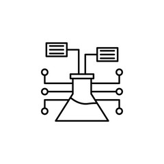 Flask, chemistry icon. Element of medicine technology icon