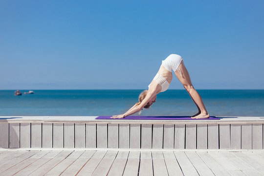 911 Best Adho Mukha Svanasana Images Stock Photos Vectors Adobe Stock