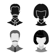 Vector design of professional and photo logo. Collection of professional and profile vector icon for stock.