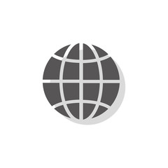 icon of the global Internet. vector illustration