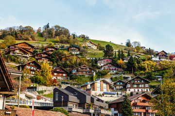village of switzerland autumn