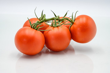 Tomates avec leur tige