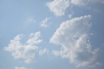 Clouds in front of blue sky