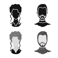 Vector design of professional and photo icon. Set of professional and profile stock symbol for web.