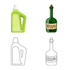 Vector design of farm and agriculture logo. Collection of farm and technology vector icon for stock.