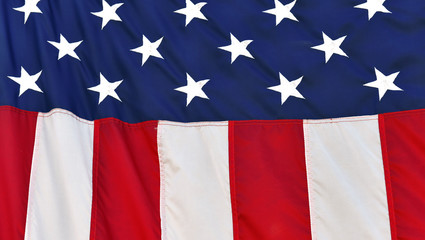 American Flag close up illustrating patriotic concept