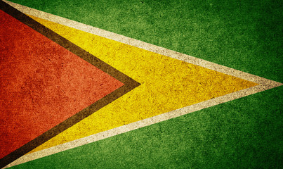 Grunge Flag of guyana
