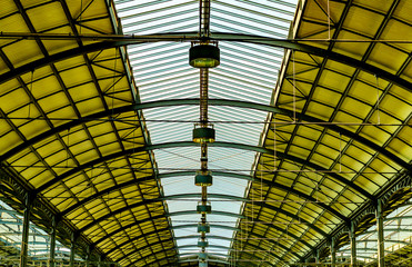 Railroad Station Roof in Lucerne, Switzerland.