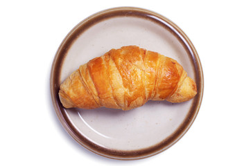 Fresh crispy croissant