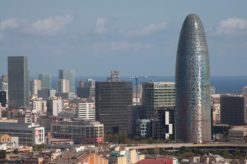 Barcelona, Catalonia, Spain. September 2, 2009: Agbar Tower