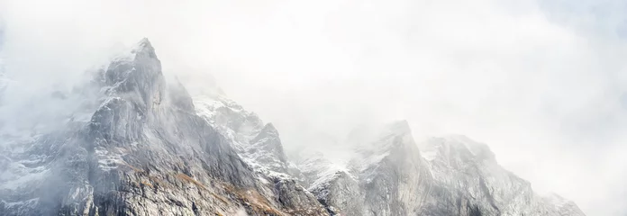 Selbstklebende Fototapete Weiß Berg, Jungfrauregion, Schweiz