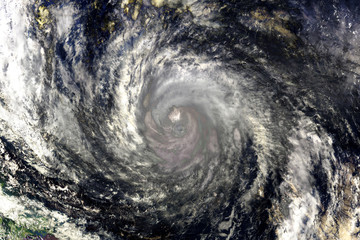 Fototapeta premium Collage hurricane. Elements of this image furnished by NASA.