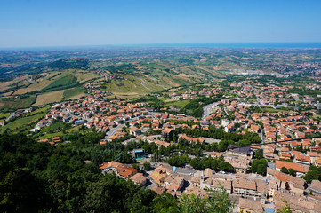 Fototapeta na wymiar top view of San Marino