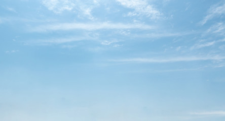 Blue skies and clouds in the summer