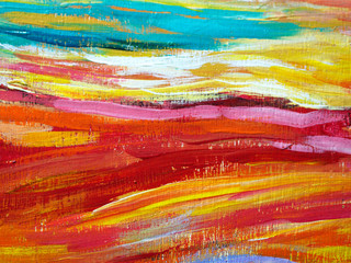 Colorful multi color oil painting abstract background.