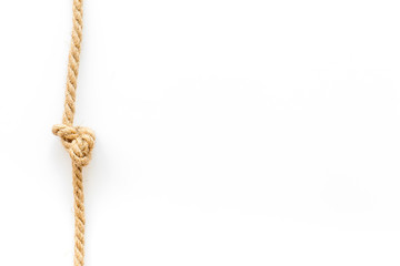 isolated rope mockup on white background top view mock up