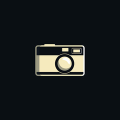 classic camera logo icon flat 