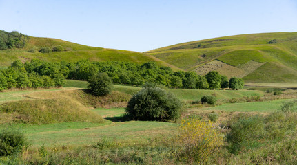 Fototapeta premium Landscape of the foothill region in autumn