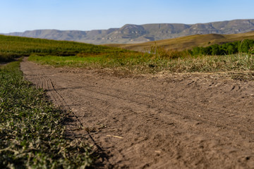 Off-road in the foothills