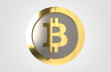 Cryptocurrencies Bitcoin Coin 3D Render