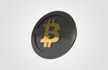 Cryptocurrencies Bitcoin Coin 3D Render