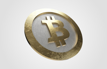 Cryptocurrencies Bitcoin Coin 3D Render