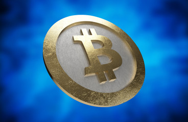 Cryptocurrencies Bitcoin Coin 3D Render