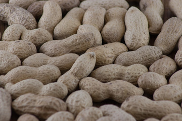 inshell peanuts on the table
