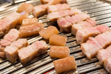 Samgyupsal Korean style pork bbq,