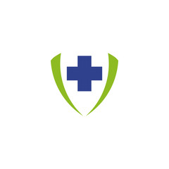 Health care and medical logo design with using cross icon medical icon symbol template