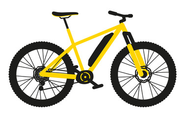 eVTT Cross Country jaune vélo électrique