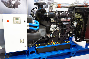 Diesel engine generator - obrazy, fototapety, plakaty