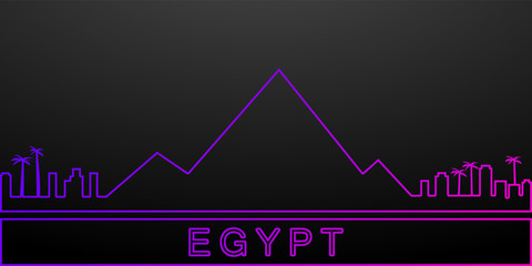 Egypt detailed skyline nolan icon. Elements of cities set. Simple icon for websites, web design, mobile app, info graphics