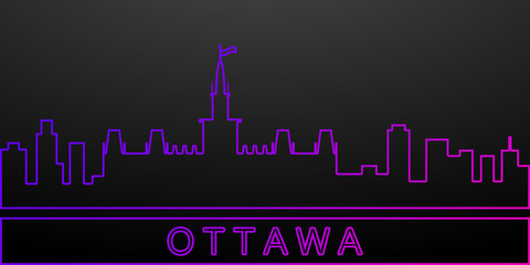 Ottawa detailed skyline nolan icon. Elements of cities set. Simple icon for websites, web design, mobile app, info graphics