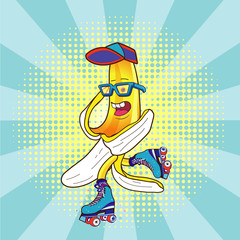 Funny Banana roller skates