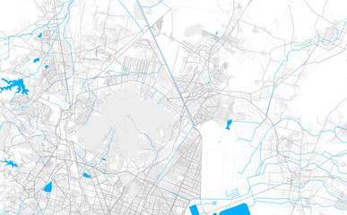 Rich detailed vector map of Ecatepec, México, Mexico