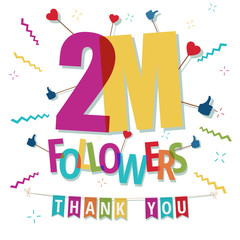 Two million Followers Thank You