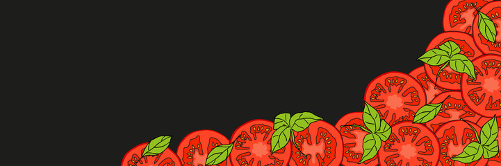 Krojone pomidory - obrazy, fototapety, plakaty