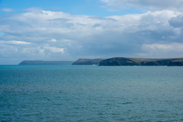 A view of the Camel estuary on the coast of North Cornwall near to Padstow