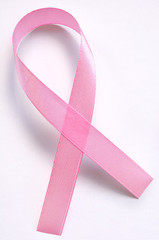 Pink ribbon as a sign