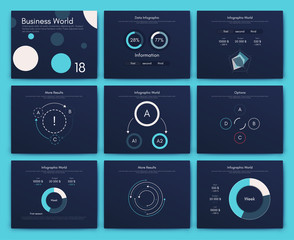 Infographic vector brochure elements for business illustration