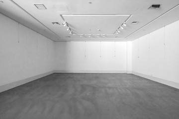 Entrance hall and empty floor tile, interior space