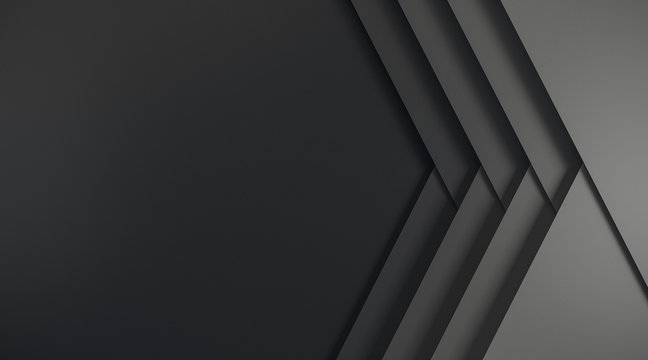 Abstract black web banner