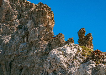 Beautiful alpine view at the famous Karwendel summit near Mittenwald, Bavaria, Germany
