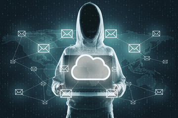 Cloud computing and communication concept