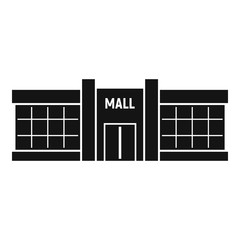 Retail mall icon. Simple illustration of retail mall vector icon for web design isolated on white background