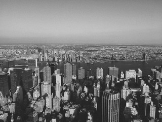 New York from the top of The Empire state building