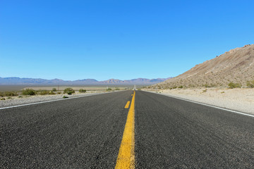 Lonely road in the USA