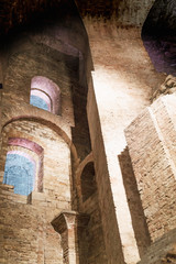 Fototapeta premium The hidden treasures of Perugia: starting from the Cathedral of San Lorenzo admire the succession of the Etruscan, Roman and medieval times between tunnels, walls and ancient streets.