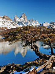 Lake in the mountains. Patagonia
